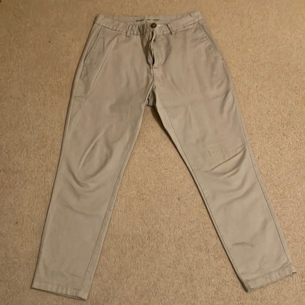 Old Navy Tan Chinos Classic Cotton Twill